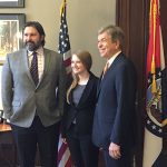 Chad Rose, Lindsey Mirielli and U.S. Senator Roy Blunt.