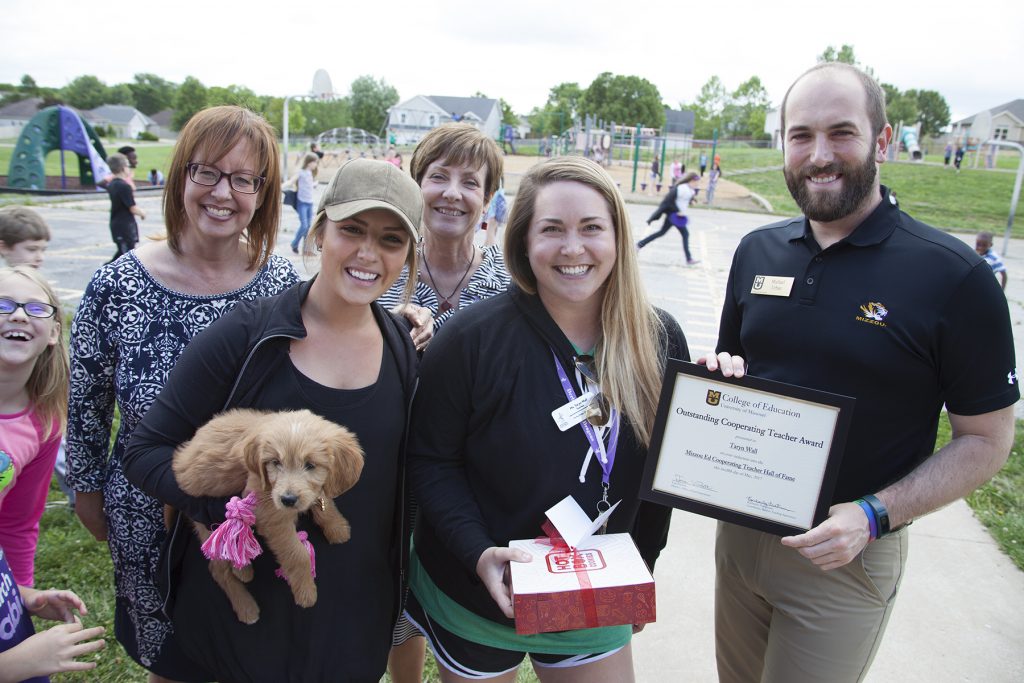 Taryn Wall, 2nd grade elementary teacher at Derby Ridge Elementary school in the Columbia Public Schools. Wall was nominated by Emily Christensen, Elementary Education major.