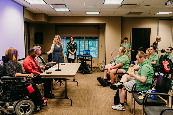 Students in the Missouri Youth Leadership Forum participate in employment and career training.