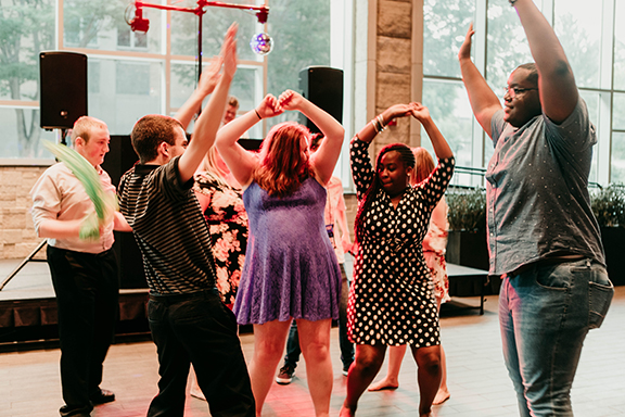 The dance party was a highlight of the Missouri Youth Leadership Forum.