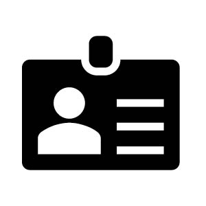 ID badge icon