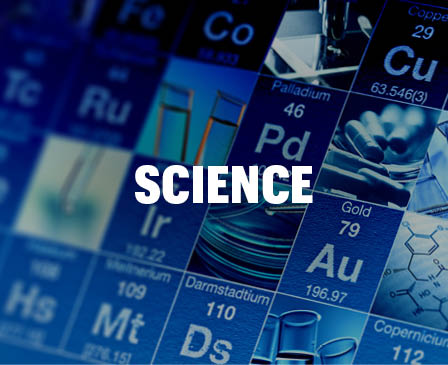 Mizzou Academy Science Courses, blue periodic table of elements in background